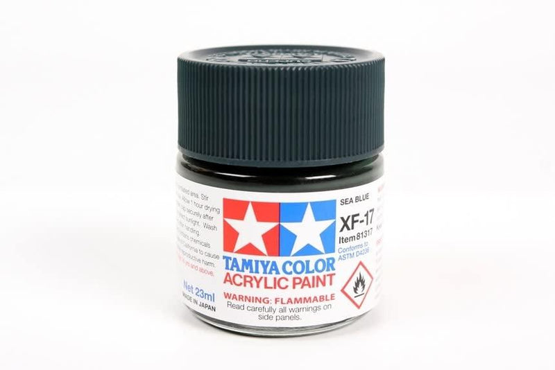 TamIYA Tam81317 Acrylic XF-17 Flat Sea Blue 23ml