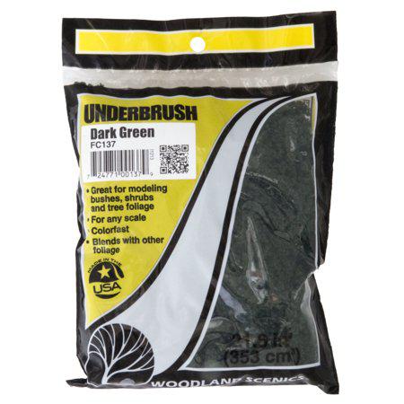 Woodland Scenics Underbrush Bag Dark Green