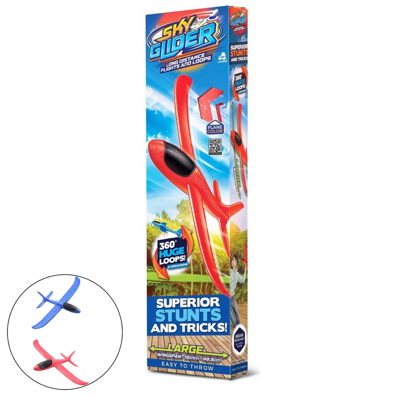 Sky Glider, Stunt Glider, Hand Launch Up To 75 Feet