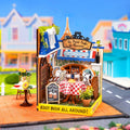 Hands Craft Le Petit Cafe with Snoopy & Spike - DIY Miniature Kit No.  DGH202
