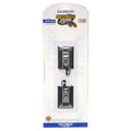 Bachmann Trains - Snap-FIT E-Z Track Hayes Bumpers (2/Card) - Steel Alloy Rail with Black Roadbed