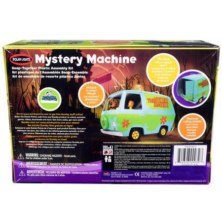 Polar Lights Skill 1 Snap Model Kit the Mystery Machine with Two Figurines (Scooby-Doo and Shaggy) 1/25 Scale Model