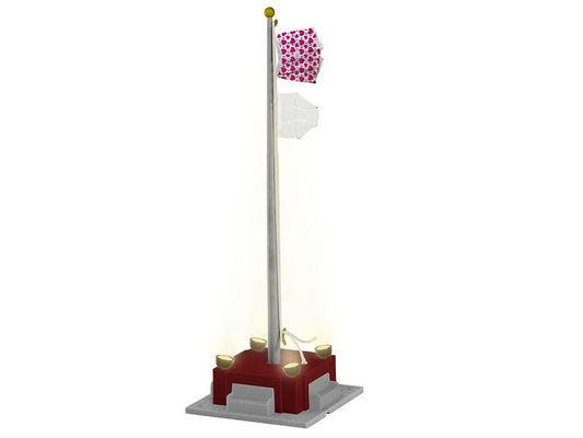 Lionel Prankster  Flagpole Plug-Expand-Play Flagpole Model Train Accessory