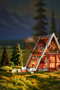 DIY Hands Craft Miniature House Kit: A-Frame Cabin No. DG181