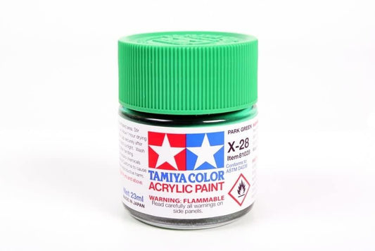 TAMIYA Acrylic X-28 Gloss Park Green 23ml Tam81028