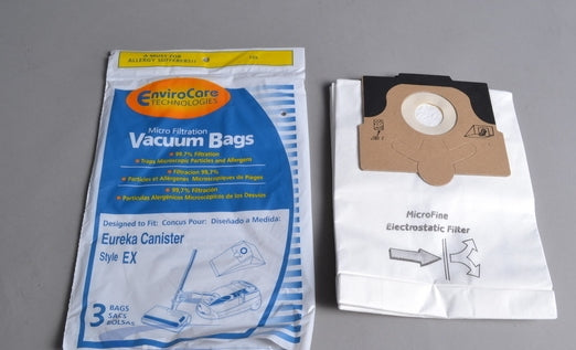 EnviroCare for Eureka Canister Style EX Bags 3 Bags