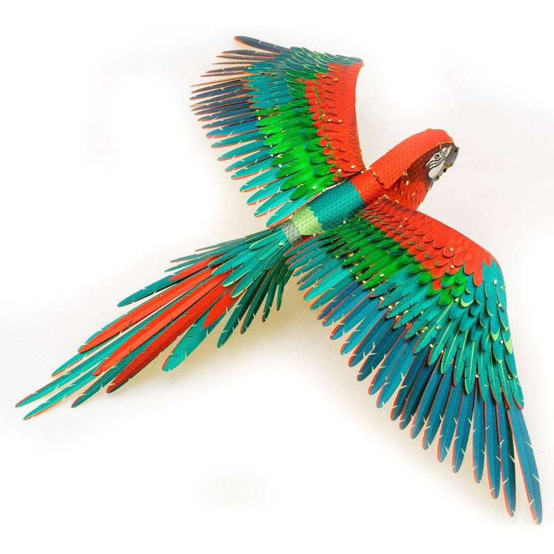 Metal Earth Parrot Jubilee Macaw Color Metal Model Kit No. ICX118