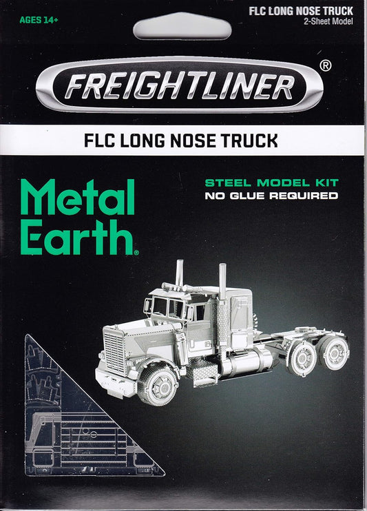 Fascinations Metal Earth Freightliner Long Nose Truck 3D Metal Model Kit