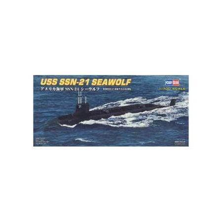 1/700 USS SSN-21 Seawolf Attack Submarine Multi-Colored Model by Hobby Boss