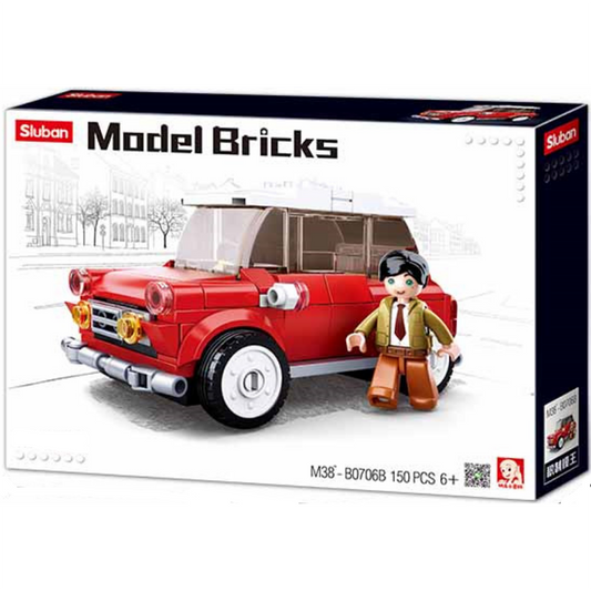 Sluban Mini Car Building Brick Kit (113 pcs)