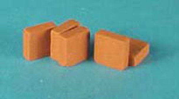 Dollhouse Miniature Patio Bricks Square Red Clay by Houseworks 1:12 Scale 3/8"