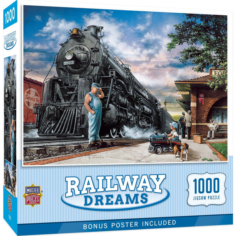 Master Pieces Childhood Dreams - Railway Dreams 1000 Piece Puzzle