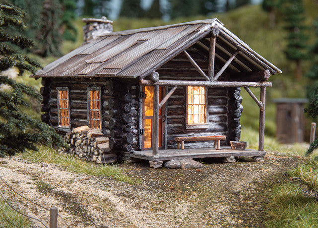 Woodland Scenics Cozy Cabin Built-&-Ready Landmark Structure HO Scale