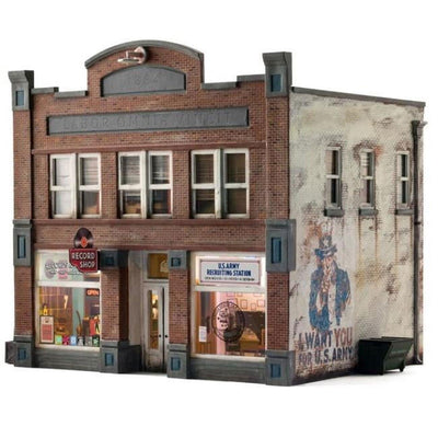 Woodland Scenics WOO4957 N Scale Records & Recruiting Building