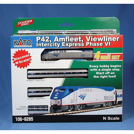 N Scale Kato P42 AmFleet II, Viewliner I Intercity Express Set