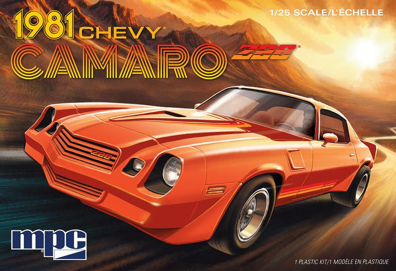 MPC 1981 Chevrolet Camaro Z26 1/25th Scale Plastic Car Model No. MPC981