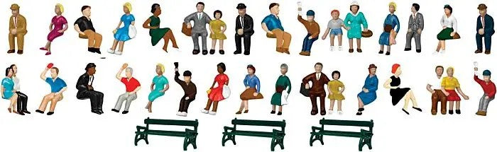 Lionel - Sitting Passengers -- Pkg(50) - HO