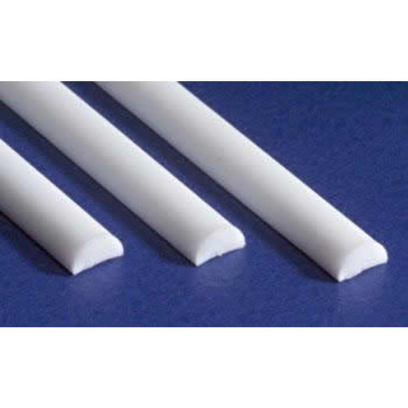 Evergreen Scale Models Half Round .060 5 EVG241 Plastic Building Supplies