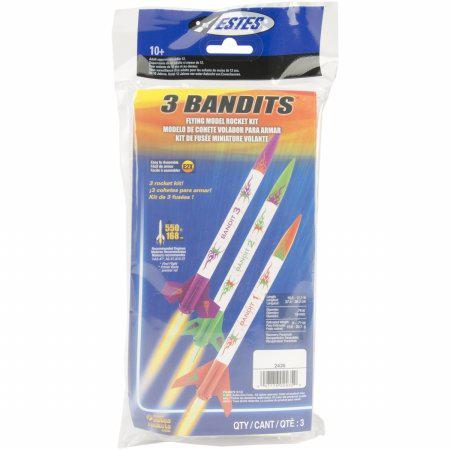 Estes 3 Bandits Flying Model Rocket Kits