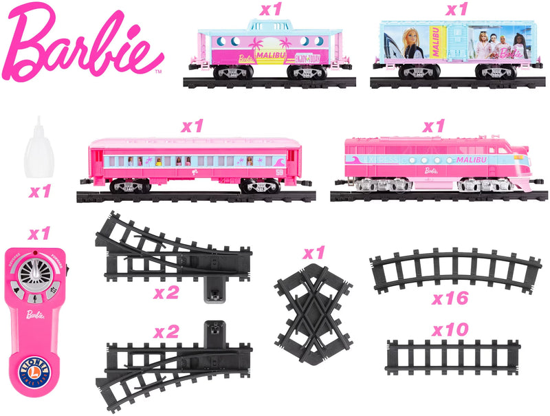 Lionel O Gauge Malibu Barbie Battery Operated Train Set