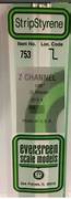 100 Z Channel 4pk 2.5mm Thickness by Evergreen