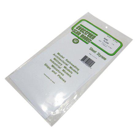 Evergreen 9040 Polystyrene Board Game 150 x 300 x 1.00 mm Pack of 2 White