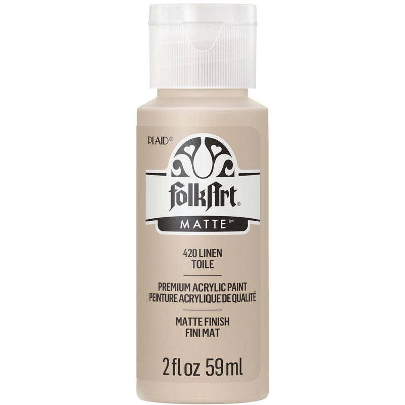FolkArt Matte Acrylic Paint 2 oz: Linen