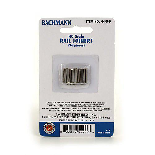44499 EZ Track Rail Joiners (36) HO Multi-colored
