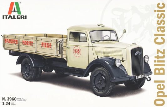 Italeri 3960 1:24 Vauxhall Blitz Truck – Model Making, Kit, Floor Model, DIY, Hobby, Glue, Plastic Kit, Detailed
