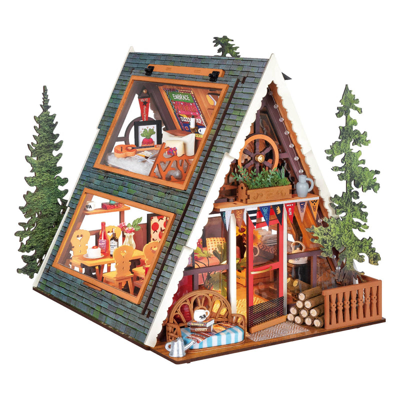 DIY Hands Craft Miniature House Kit: A-Frame Cabin No. DG181