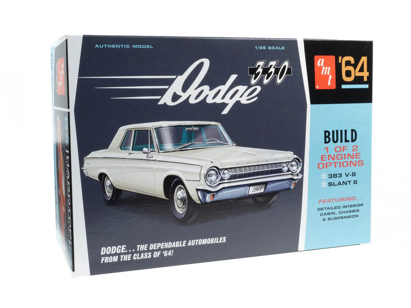 1366 Skill 2 Model Kit with 1964 Dodge 330 1-25 Scale Model by AMT
