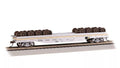 Bachmann Trains - HO Scale  52 ' Wheel Flatcar with Wheel Load - ATSF #198234