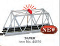 BAC44870 10.5 x 2.37 x 4 in. N Scale Truss Bridge with Blinking Light E-Z Track Assembled