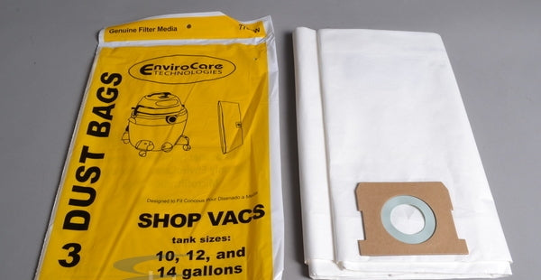 Envirocare Bags for Wet Dry Shop Vacs 3 Pack
