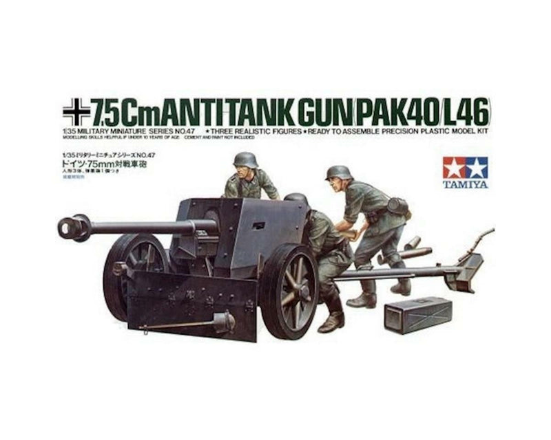 35047 1/35 German 75mm Anti-Tank Gun Multi-Colored