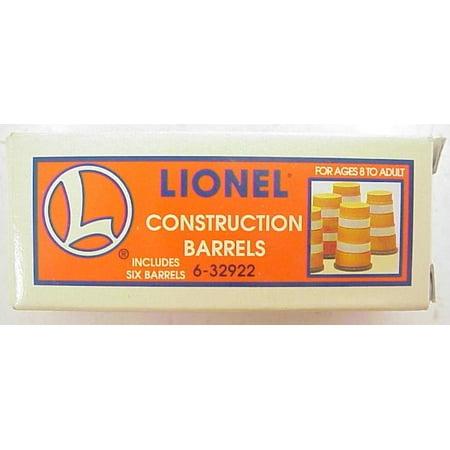 Lionel 6-32922 Construction Barrels (6) O Scale