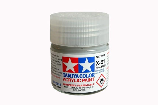 TamIYA Tam81021 Acrylic X-21 Flat Base 23ml