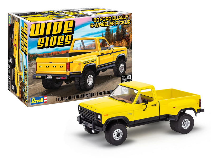 Revell 14546 1980 Ford Dually Pickup Truck 1:25 Scale 40-Piece Skill Level 4 Model Building Kit