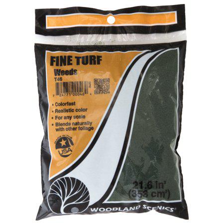 Woodland Scenics T46 Turf Fine Weeds Bag Train Scenery