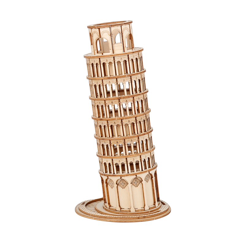 Hands Craft 3D Laser Cut Wooden Puzzle: Leaning Tower of Pisa No. TG304