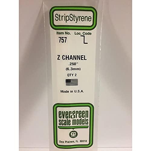 Evergreen Scale Models 250 Z-Channel (6.3mm) (2)