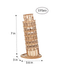 Hands Craft 3D Laser Cut Wooden Puzzle: Leaning Tower of Pisa No. TG304