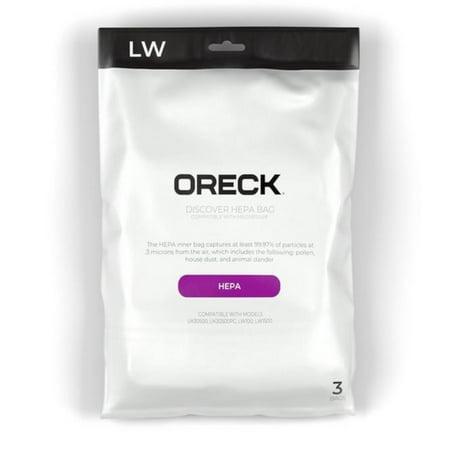 3 Oreck Discover HEPA Vacuum Bags