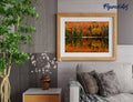 Paint by numbers - Lake Reflection in Autumn: Without frame, 16"x20"