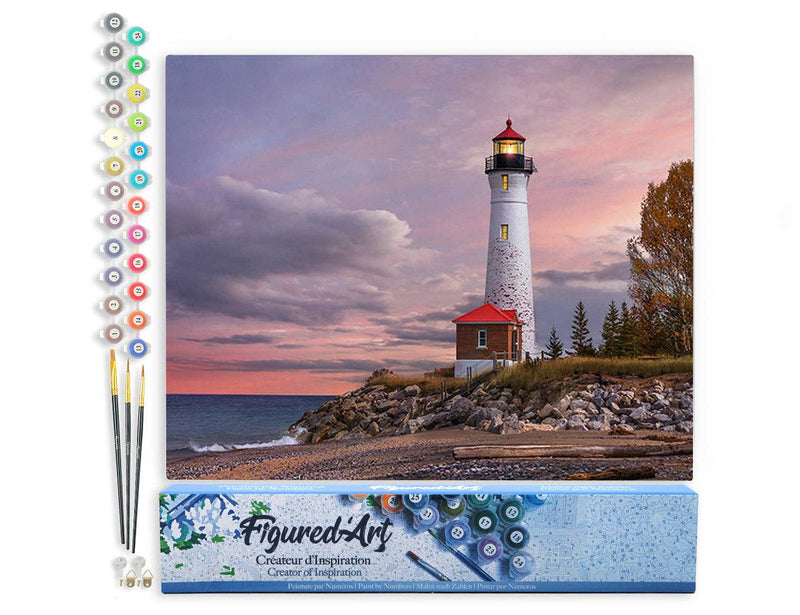 Paint by numbers - Sea Lighthouse: Without frame, 16"x20"