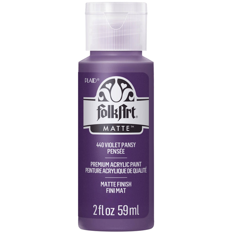 FolkArt Matte Acrylic Paint 2 oz: Violet Pansy