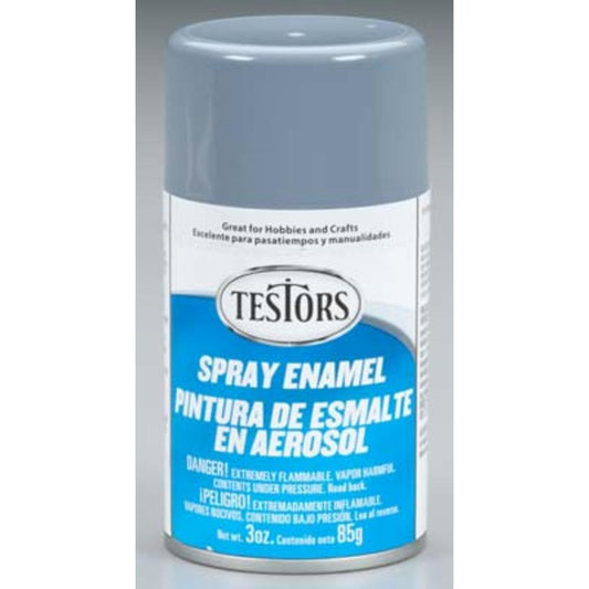 Testors Spray Enamel Primer 3oz-Semi-Gloss Gray