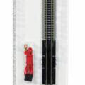 Bachmann N Scale 10” Straight Terminal Rerailer with Wire