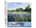 Paint by numbers - Countryside field and Blue Flowers: Without frame, 16"x20"