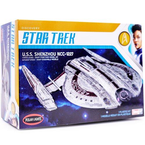 Polar Lights Star Trek Discovery USS Shenzhou - 1/2500 Scale Snap Assembly Plastic Model Kit